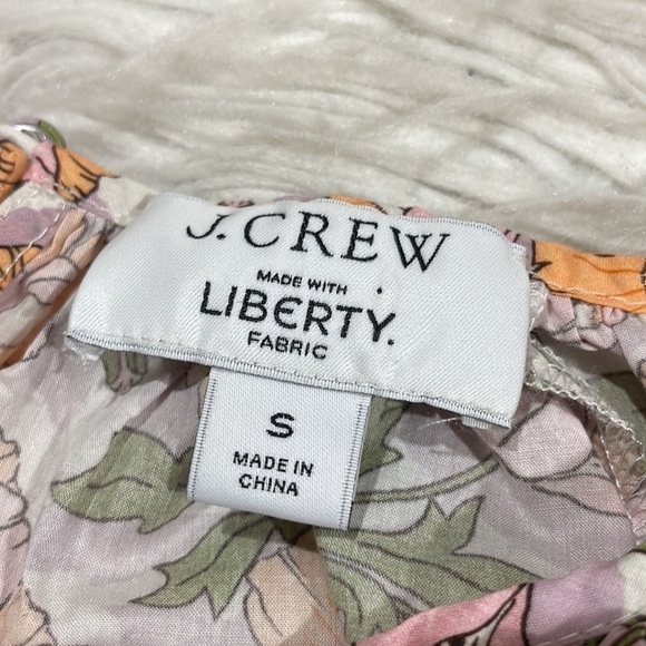 J.Crew x Liberty Art Smocked-waist mini dress in Butterfield Poppy Pattern - Picture 3 of 11